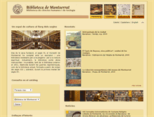 Tablet Screenshot of bibliotecademontserrat.net